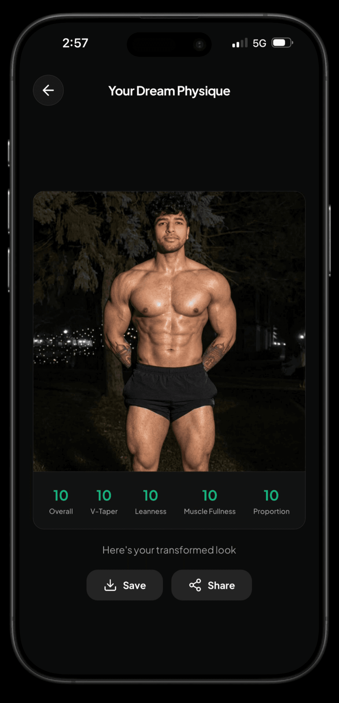 MuscleMaxx Dream Physique result